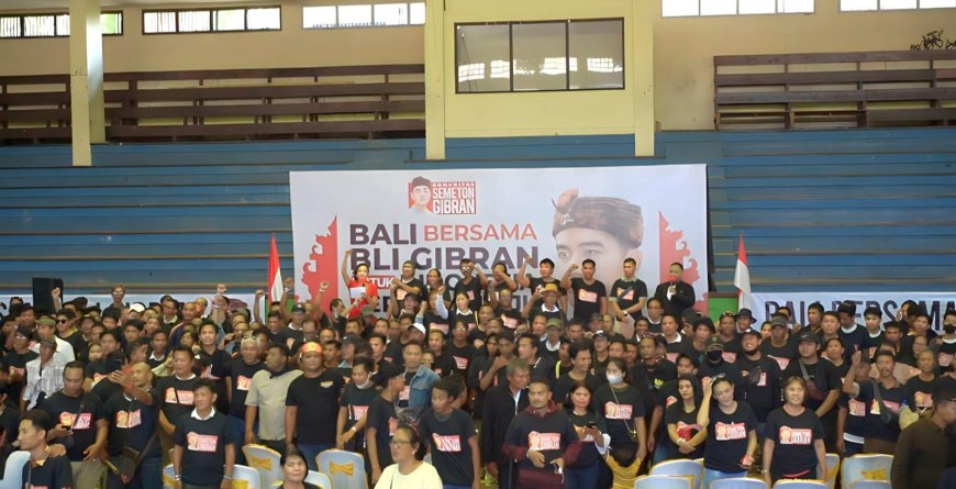Untuk Indonesia Terus Melaju, Warga Bali Deklarasi Dukung Gibran