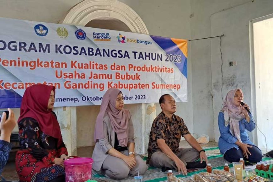 Kosabangsa Kolaborasi Unesa Surabaya &#45; Unija Sumenep Perkuat Produk Olahan Jamu KWT