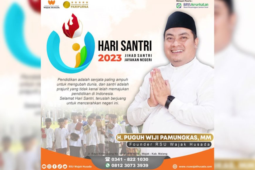 Puguh Wiji Pamungkas Ungkap Peran Santri Sangat Berarti dalam Membangun Negeri