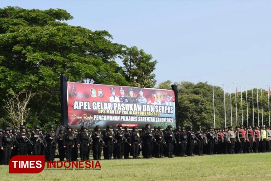 Ribuan Personel Siap Amankan Pilkades, Bupati Banyuwangi Minta Petugas Bersikap Tegas dan Humanis