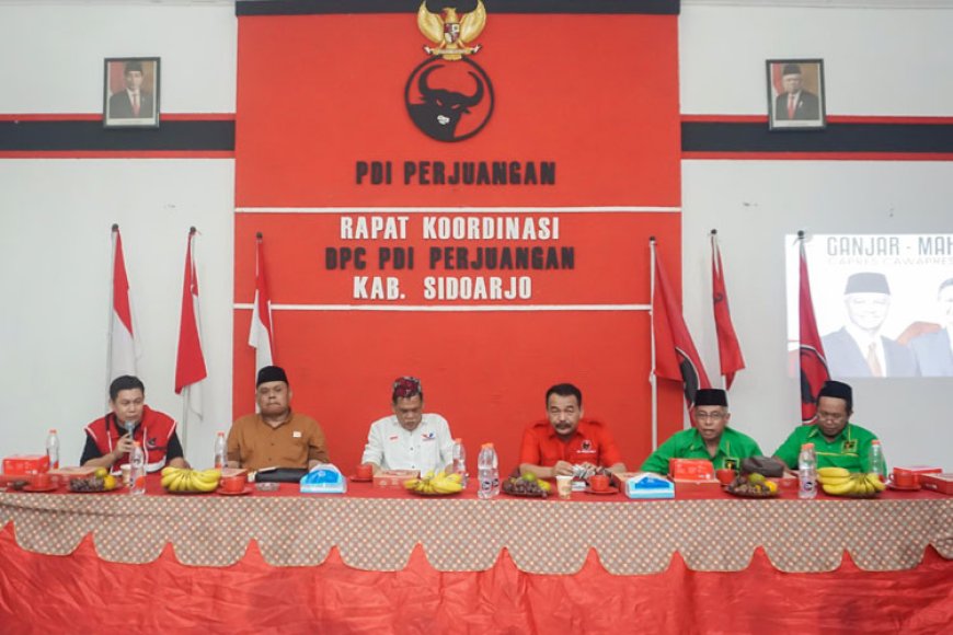 PDIP Gerakkan Lokomotif Partai Koalisi Menangkan Ganjar&#45;Mahfud di Sidoarjo