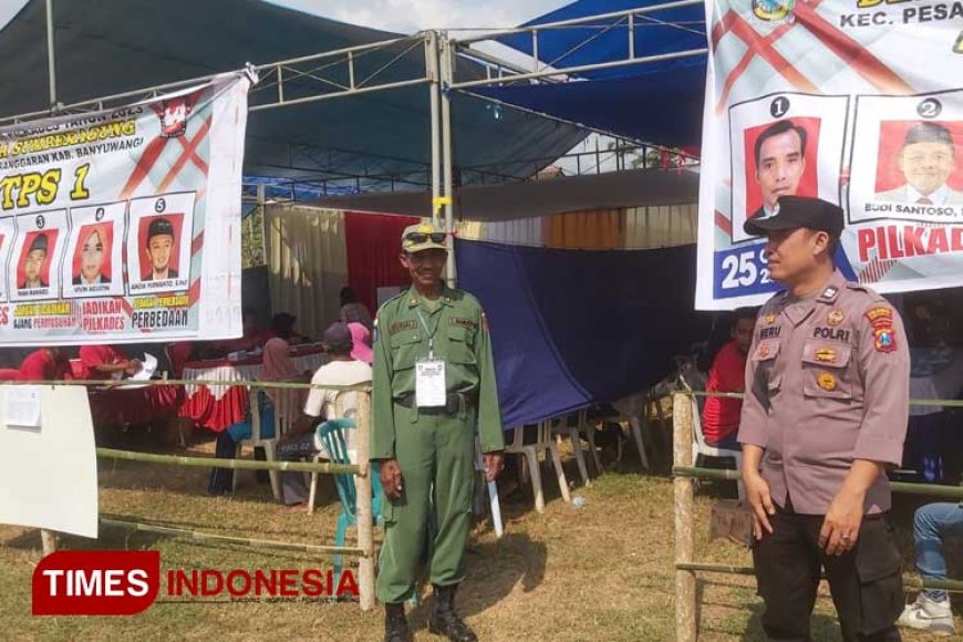 Jamin Keamanan Pilkades, Polisi Banyuwangi Blusukan ke Pelosok Desa