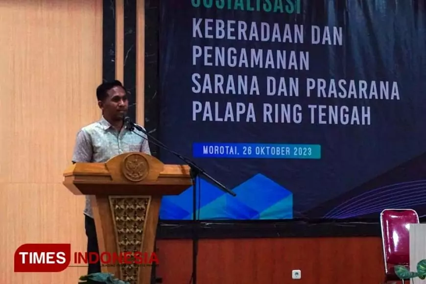 Cegah Kerusakan Kabel Optik, Kominfo Morotai bersama PT LTI Gelar Sosialisasi Keberadaan dan Pengamanan Sarpras Palapa Ring Tengah