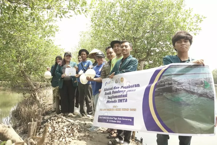 Tim PPK Ormawa HMIK Undip Jelaskan Metode IMTA dalam Budidaya Ikan Bandeng