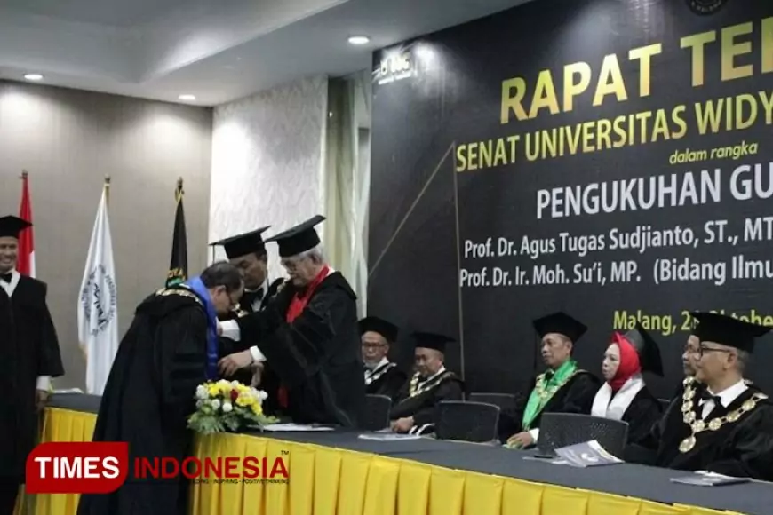 Pengukuhan Dua Guru Besar di UWG Malang Meningkatkan Kualitas Pendidikan