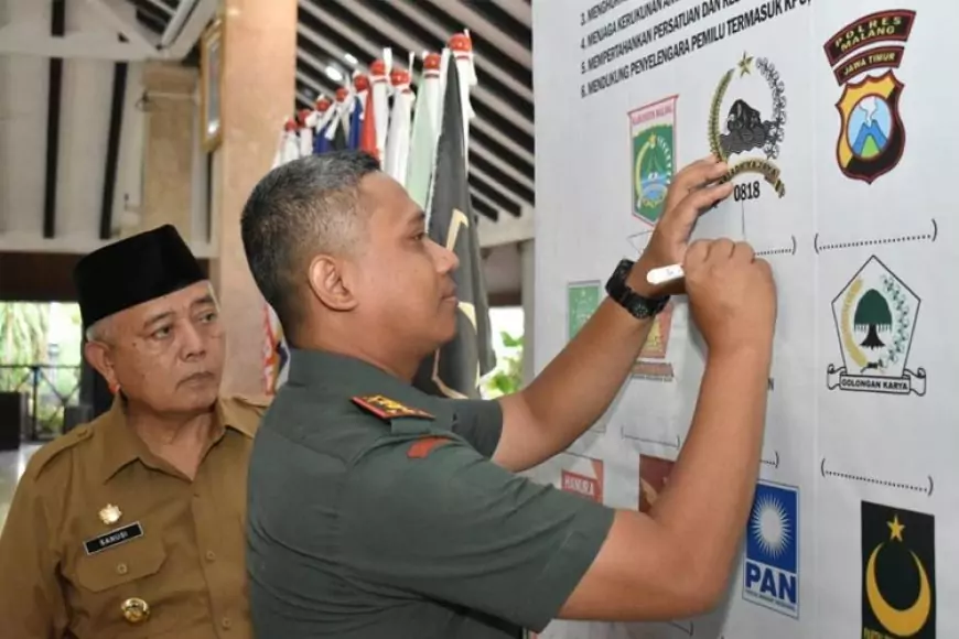 Kodim 0818/Malang Batu Gelar Deklarasi Pemilu Damai