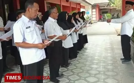 Ikrar Netralitas Guru ASN di SMPN 1 Borobudur dalam Menyikapi Pemilu