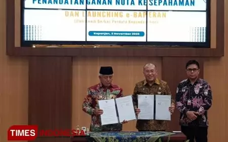 Bupati Malang Launching E-Baperan, Layanan Inovasi Kolaborasi Dispendukcapil dan PN