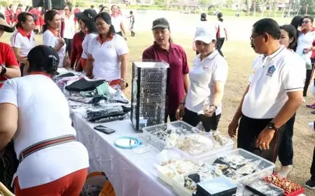 Jalan Sehat Semarak HUT Ke-14 Ibukota Mangupura, Kabupaten Badung Libatkan UMKM