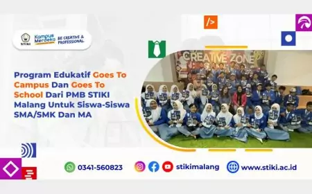 Program Edukatif Goes to Campus dan Goes to School dari PMB STIKI Malang untuk siswa-siswa SMA/SMK dan MA