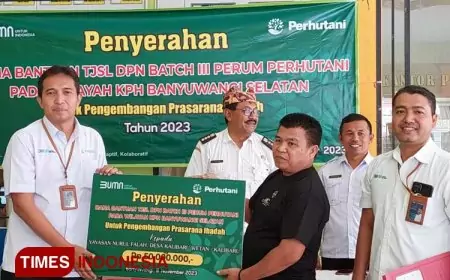 Dapat Bantuan TJSL Perhutani Banyuwangi Selatan, Ibadah di Masjid Nurul Falah Bakal Makin Khusyuk
