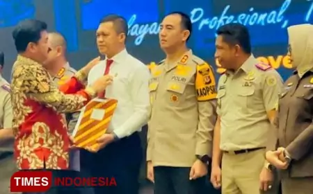 Kasat Reskrim Polresta Banyuwangi Raih Penghargaan Pin Emas Menteri ATR/BPN