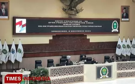 Agendakan Penyampaian Akhir Laporan Hasil Akhir Kerja Komisi IV, DPRD Kaltim Gelar Rapat Paripurna ke-40