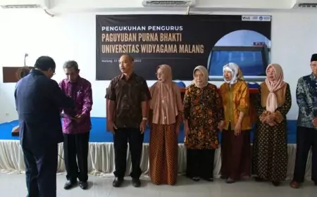 UWG Malang Kukuhkan Pengurus Paguyuban Purna Tugas