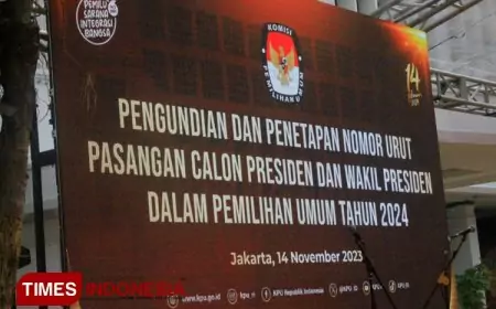 Pengundian Nomor Urut Capres-Cawapres Digelar Besok