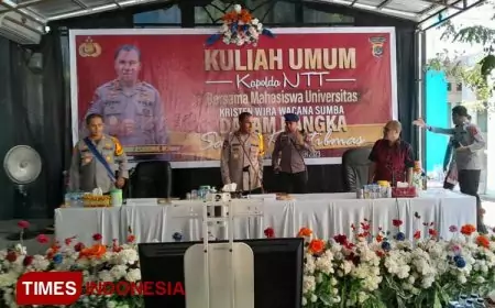 Kapolda NTT Jadi Narasumber Kuliah Umum di Unkriswina Sumba