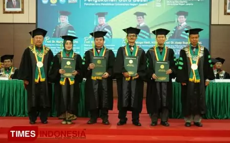 UNJ Kukuhkan 4 Guru Besar, Siapa Saja?