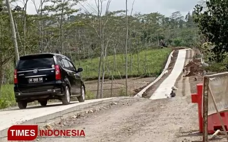 Gantikan Jalan Ambles, Pemkab Malang Bangun Jalan Tembus di Sumbernanas Gedangan