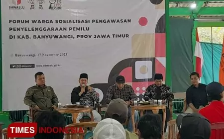 Sosialisasi Pengawasan di Banyuwangi, Bawaslu Hadirkan Caleg Partai Jadi Narasumber Tunggal