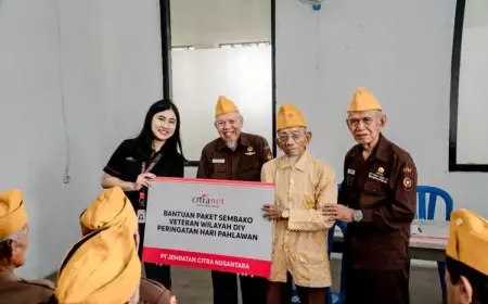 Peduli Legiun Veteran DIY, Citranet Distribusikan Sembako