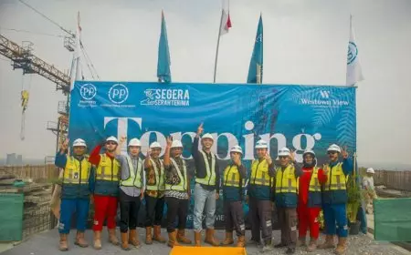 Weston View Apartement Surabaya PPRO Sukses Gelar Topping Off Ceremony Tower La Chiva