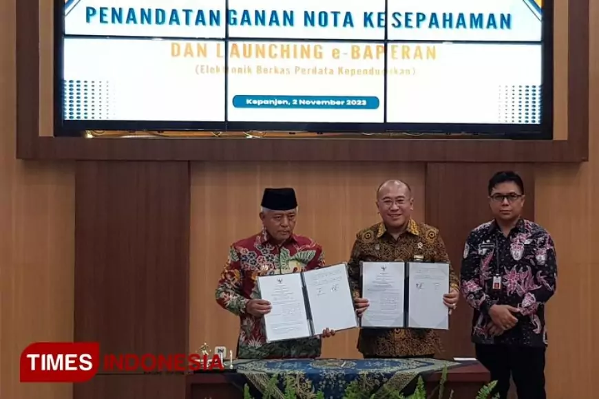 Bupati Malang Launching E&#45;Baperan, Layanan Inovasi Kolaborasi Dispendukcapil dan PN