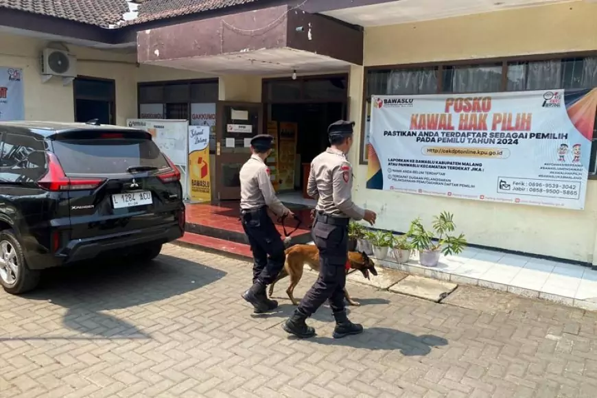 Jelang Pemilu, Polres Malang Mulai Lakukan Pengamanan di Beberapa Tempat