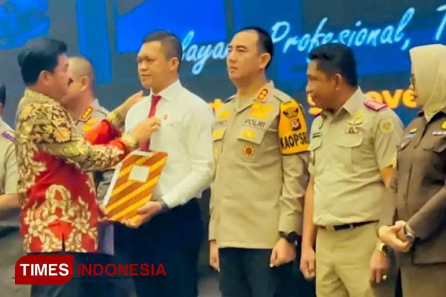 Kasat Reskrim Polresta Banyuwangi Raih Penghargaan Pin Emas Menteri ATR/BPN