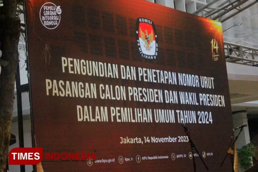 Pengundian Nomor Urut Capres&#45;Cawapres Digelar Besok