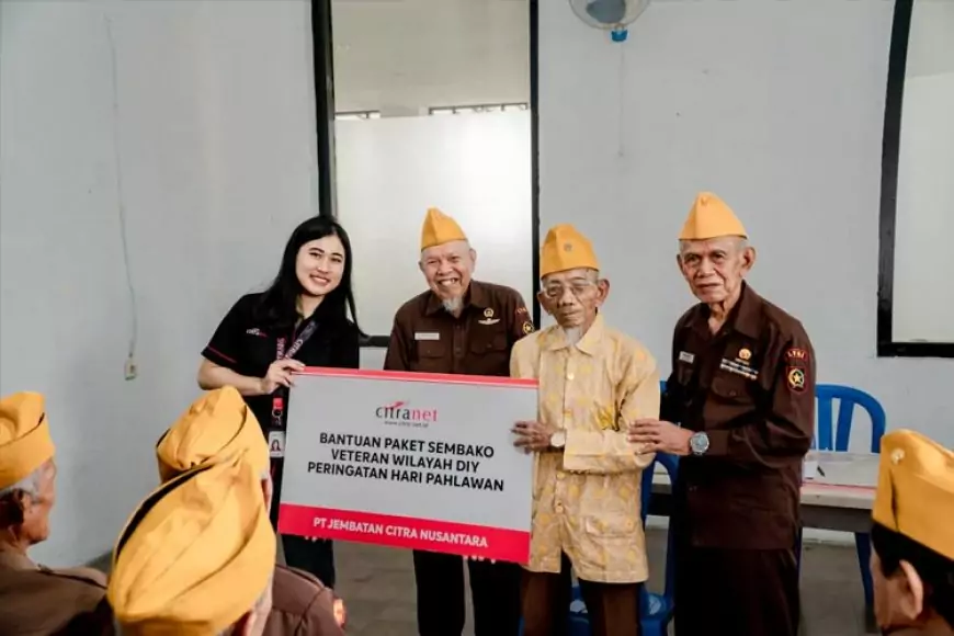 Peduli Legiun Veteran DIY, Citranet Distribusikan Sembako
