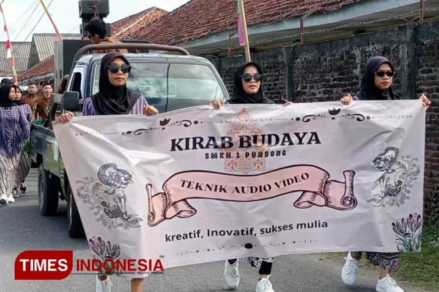 Lustrum ke 4, SMKN 1 Pundong Bantul Gelar Kirab Budaya Sebagai Karya Proyek P5