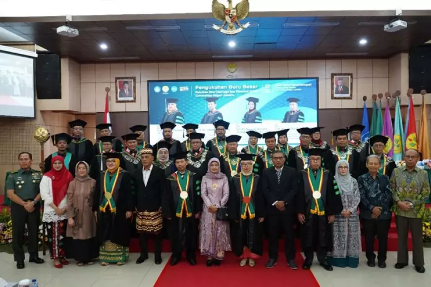 UNJ Kukuhkan 1 Guru Besar FIK dan 3 Guru Besar FT