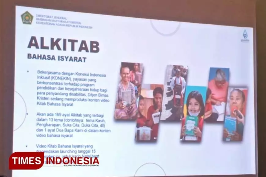 Ditjen Bimas Kristen Kemenag Akan Luncurkan Video Kitab Dalam Bahasa Isyarat Sosial