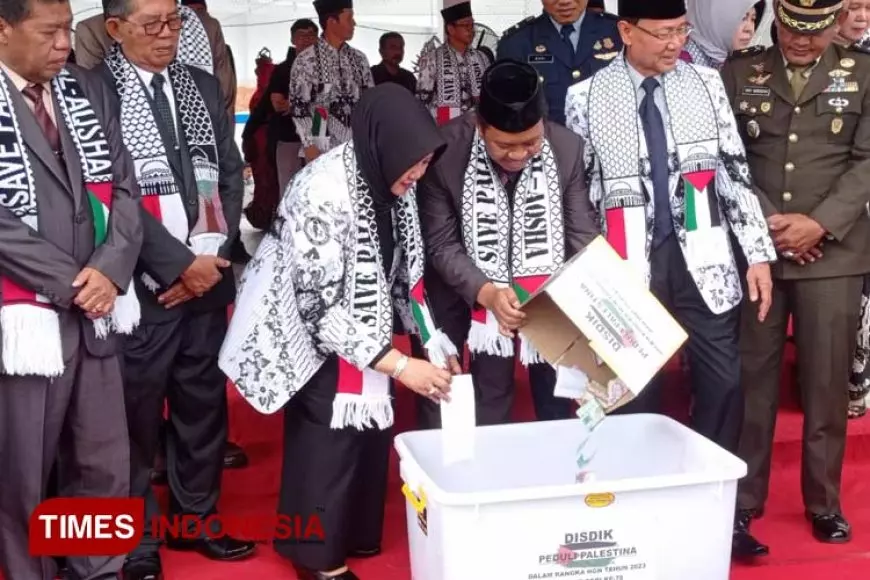 Aksi Solidaritas, Guru di Majalengka Bersatu Galang Dana untuk Palestina