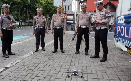 2 Menit Mengudara, 30 Pelanggaran di Kota Magelang Tercapture ETLE Drone