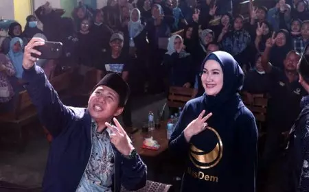 Lita Machfud Arifin dan Zakaria Dimas Kampanye Bersama di Sidoarjo