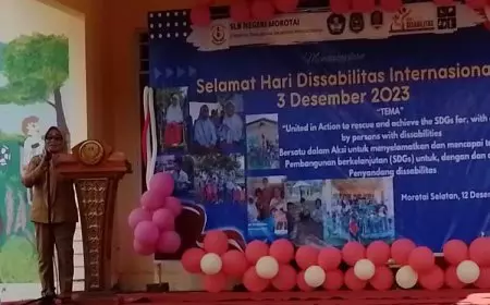 Rayakan Hari Disabilitas Internasional, Pj Bupati M Umar Ali Apresiasi SLB Negeri Morotai