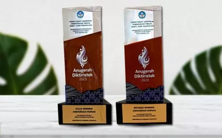 Humas dan IP UNJ Raih Gold dan Bronze Winner Pada Anugerah Diktiristek 2023