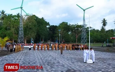 Upacara Bendera 17 Bulan Berjalan, Pj Bupati Morotai Klarifikasi ADD hingga Ingatkan Camat Morsel
