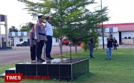 Persiapan Pengamanan Nataru, Polres Morotai dan Institusi Terkait Apel Gelar Pasukan