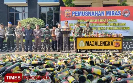 Dandim 0617 Majalengka Dukung Penertiban Miras Jelang Nataru