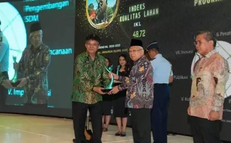 Diserahkan Wapres, Tiga Kepala Dinas Provinsi dan Lima Kabupaten/Kota Raih Anugerah Kinerja Pengelolaan Lingkungan Hidup Daerah dari KLHK