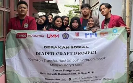 Perangi Limbah Popok Bekas, Mahasiswa HI UMM Kampanyekan Gerakan DiaperCraft