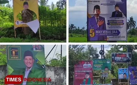 Banyak Terjadi Perusakan APK di Bondowoso, Caleg Minta Gakkumdu Tindak Tegas