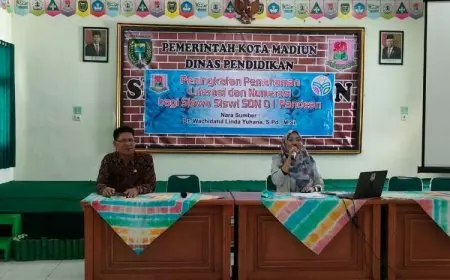 SDN 01 Pandean Kota Madiun Bersama Dosen UNIPMA Giatkan Literasi bagi Peserta Didik 