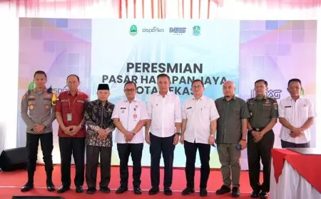 Bey Machmudin Resmikan Pasar Harapan Jaya, Komitmen Sejahterakan Pedagang