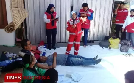 Peringati Hari Relawan, PMI Cilacap Bekali Ojek Online Pertolongan Pertama