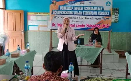 Dosen UNIPMA Isi Materi Penyusunan Modul Ajar Inovatif Berdiferensiasi di SDN Karangsono 2
