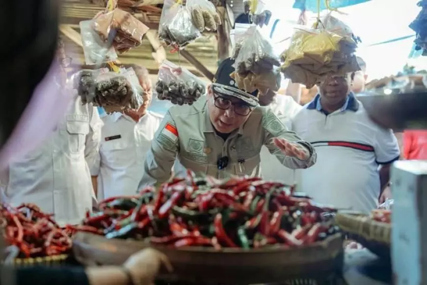 Wamentan Sidak Pasar di Manokwari Jelang Nataru, Minta Pemda Jaga Disparitas Harga Pangan