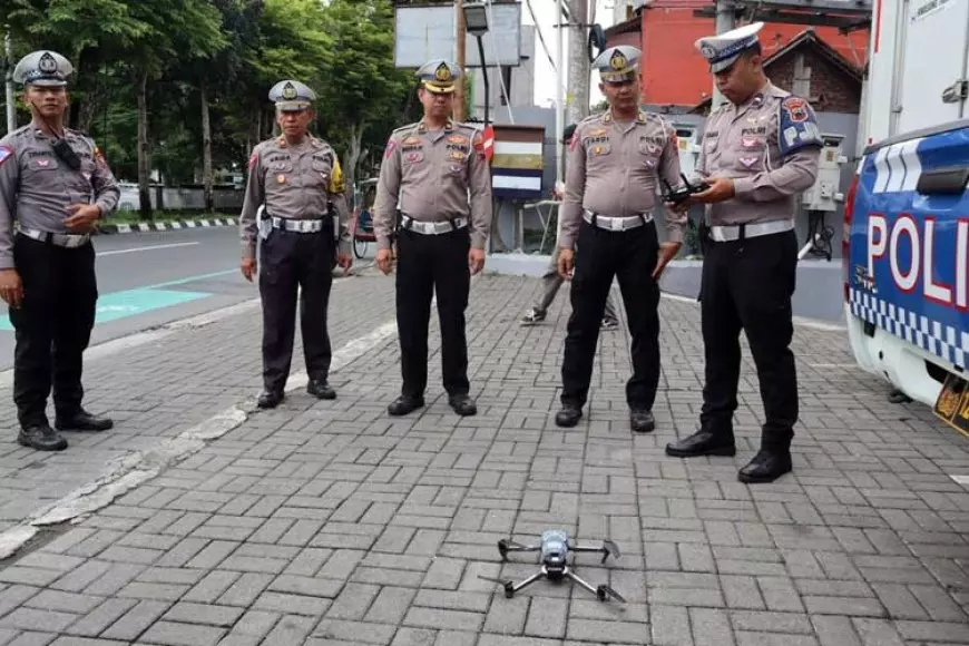 2 Menit Mengudara, 30 Pelanggaran di Kota Magelang Tercapture ETLE Drone